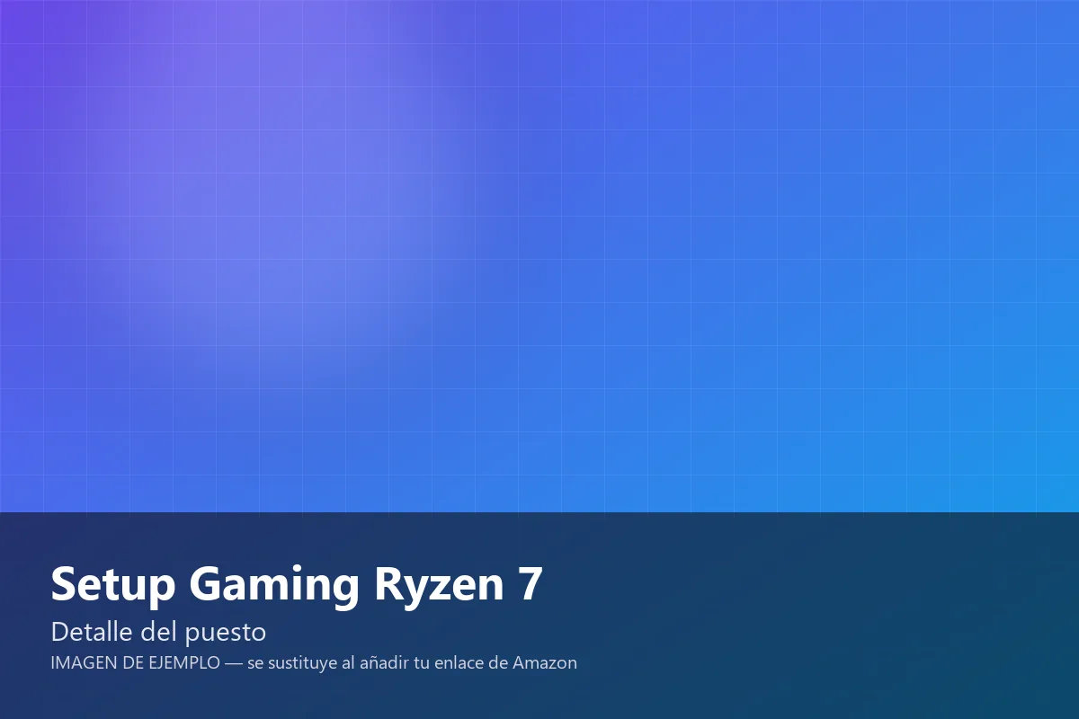 Vista 2 de Setup Gaming Ryzen 7 · RTX 4070 · 1440p 165Hz