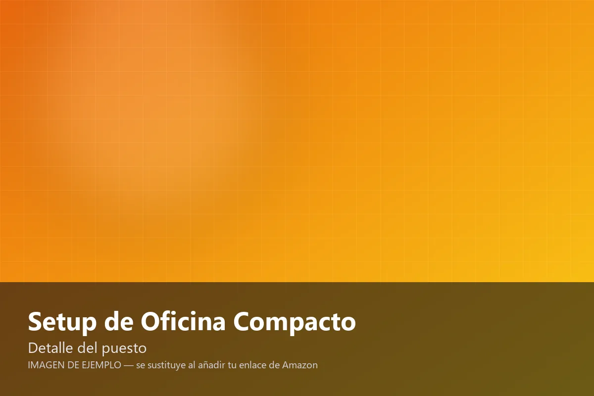 Vista 2 de Setup de Oficina Compacto · Intel i5 · 1080p