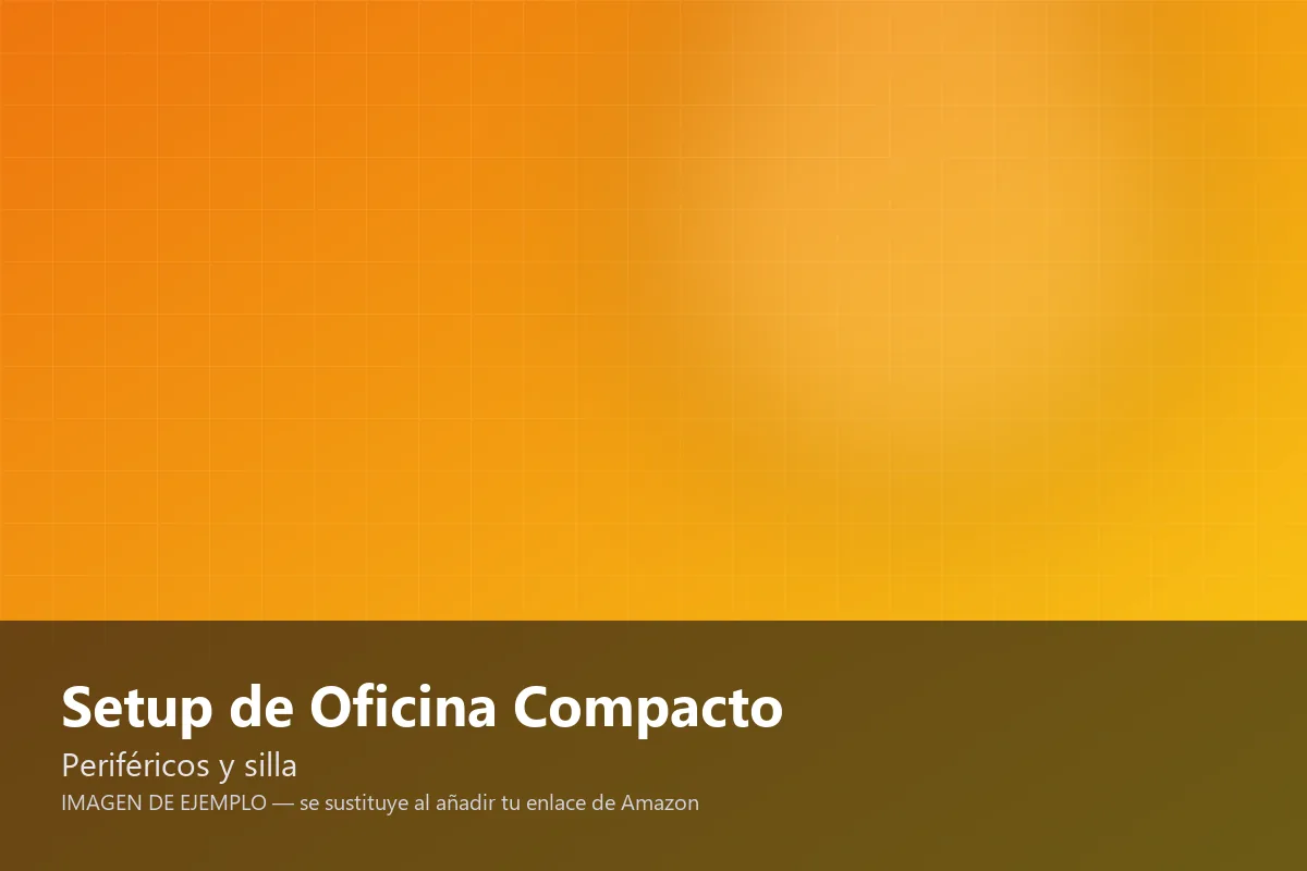 Vista 3 de Setup de Oficina Compacto · Intel i5 · 1080p